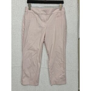 Ann Taylor Factory Petite Pink Crop Pants Women's Size 10P Cotton Blend